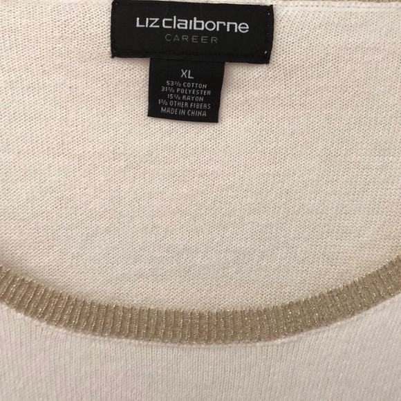 Liz Claiborne Career long sleeve Sweatshirt New - Picture 3 of 6